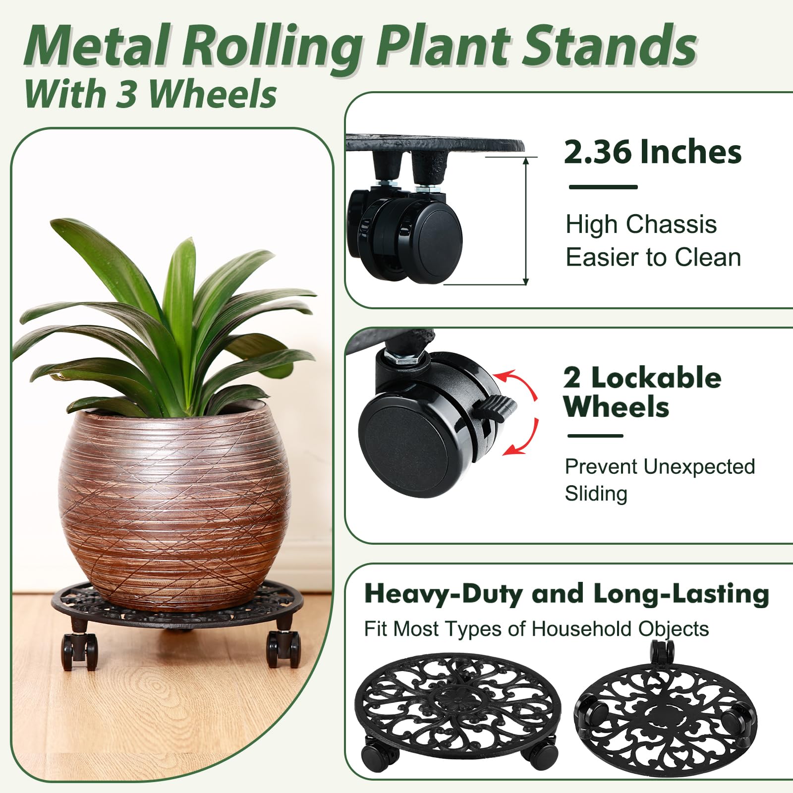 Planterhoma tray detail catching water and soil to protect surfaces