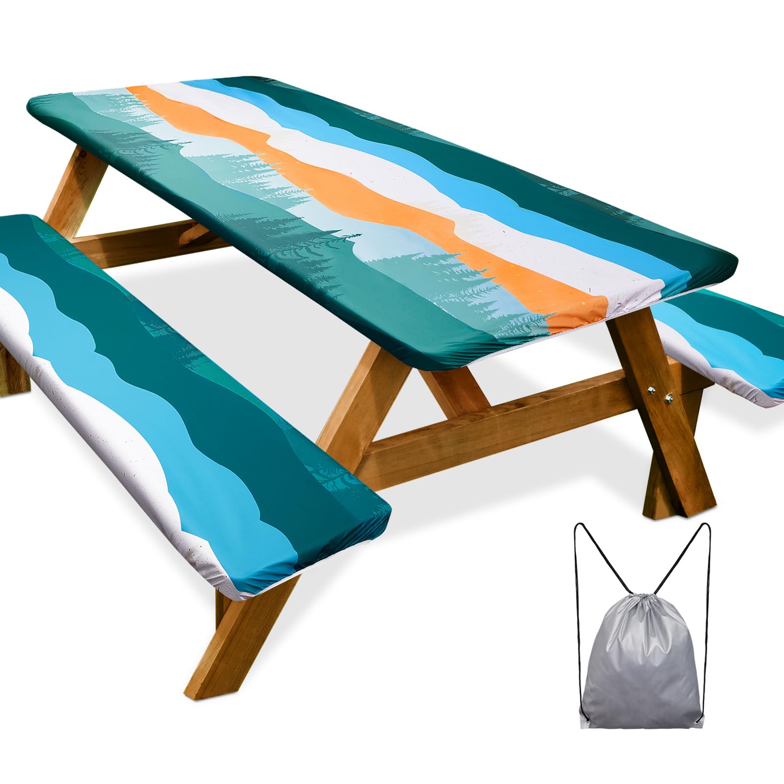 Play Tailor front view of fitted table cover protecting surface
