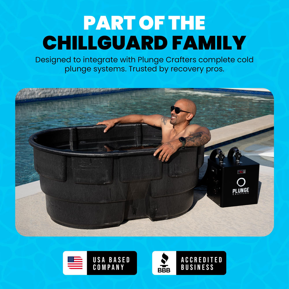 Plunge Crafters ChillGuard repelling condensation on a wet surface to prevent drips