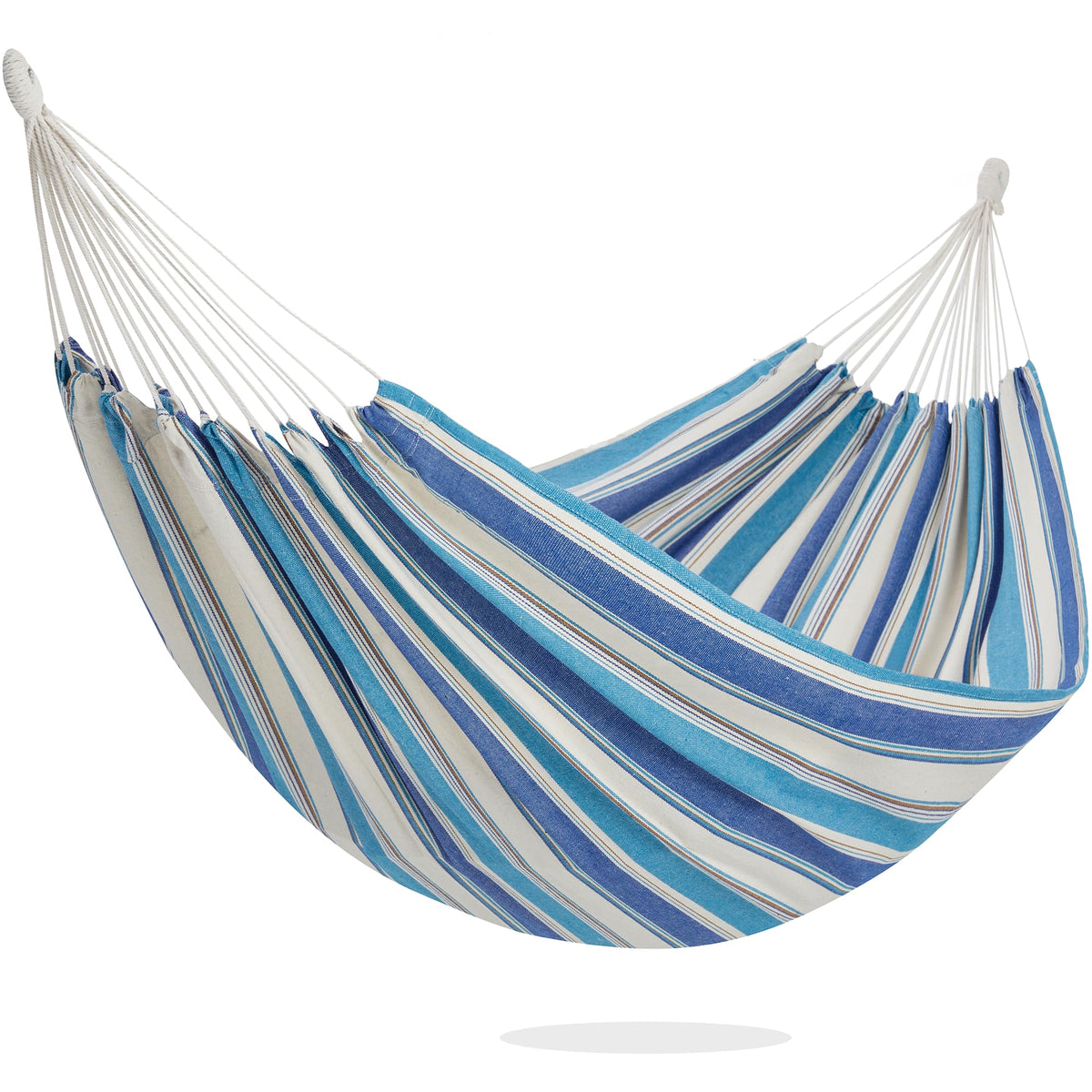 PNAEUT double hammock full view showing vibrant color and wide lying area for relaxation