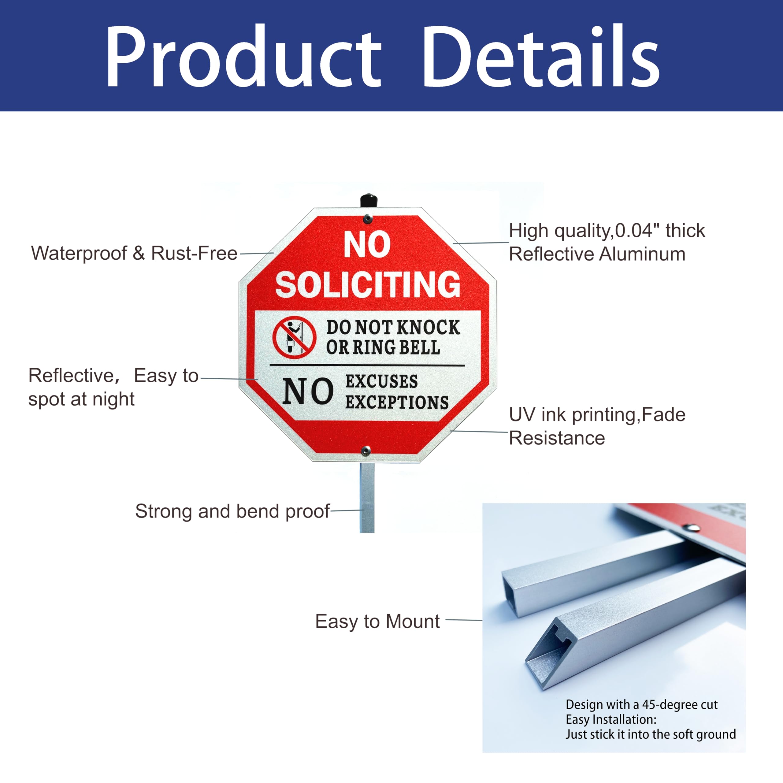 Poicrm close-up reflective surface highlighting night visibility and durability