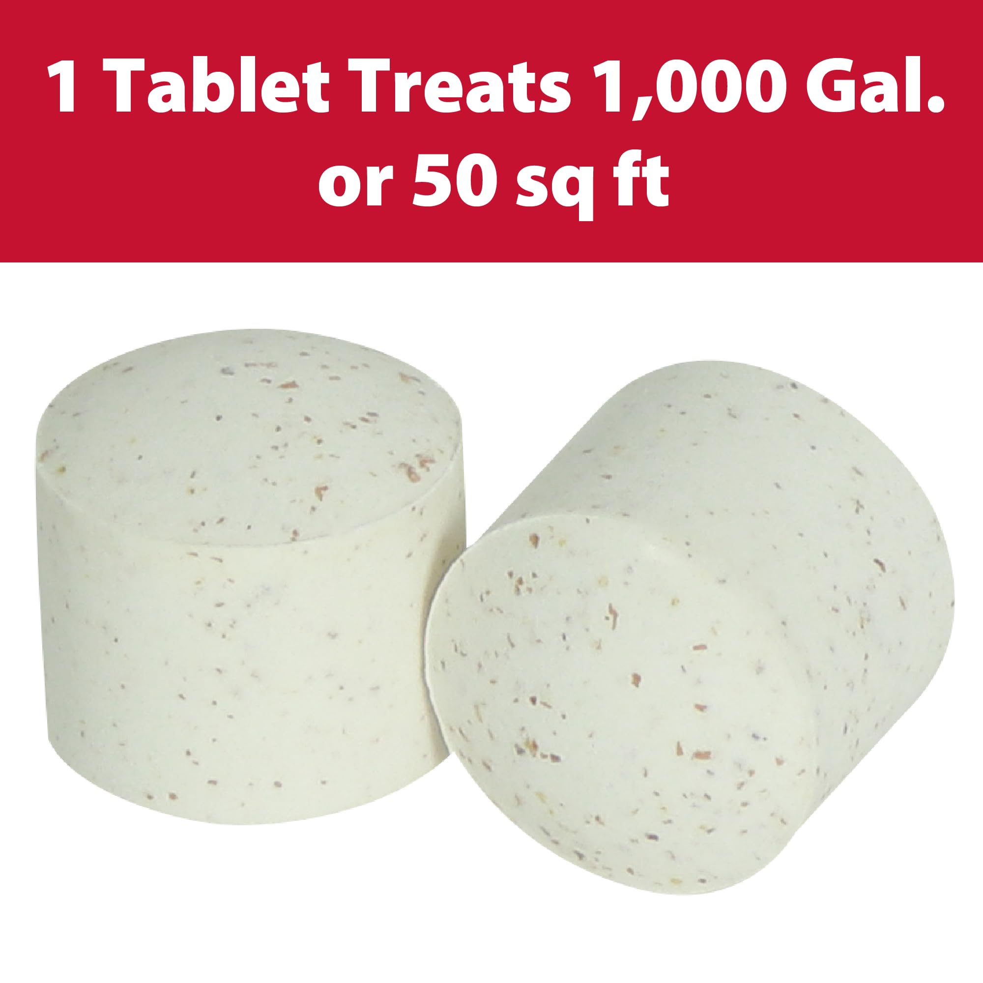 Pond Logic tablet dissolving in water demonstrating rapid microbe release benefit