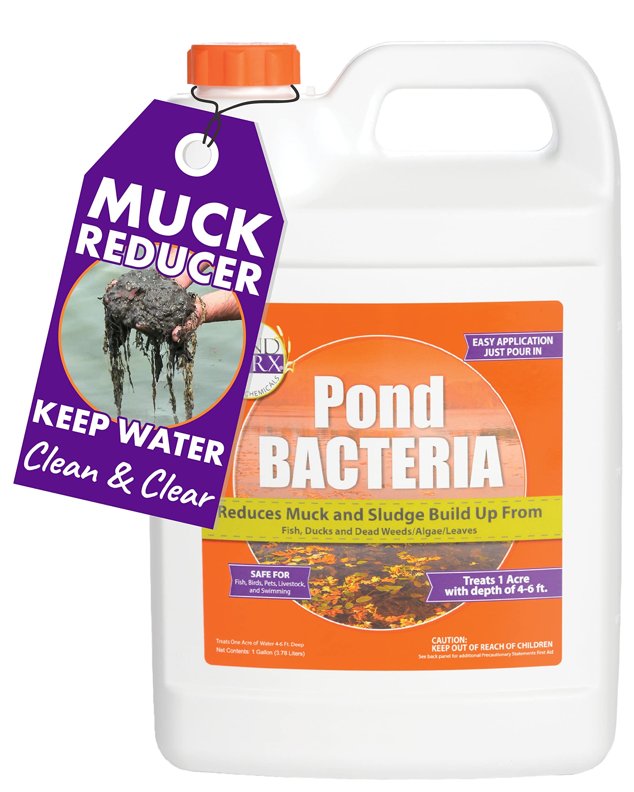 PondWorx front label view showing product and benefits