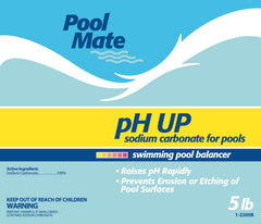 Pool Mate dissolving in plastic pail demonstrating safe pre-dissolving step