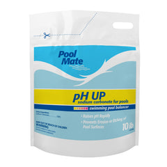 Pool Mate 10 lb container front label showing brand and product benefit