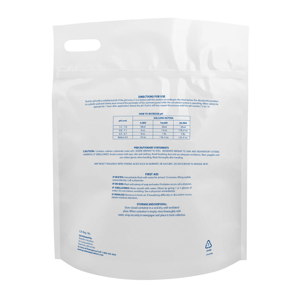 Pool Mate granular sodium carbonate texture close-up for quick dissolution