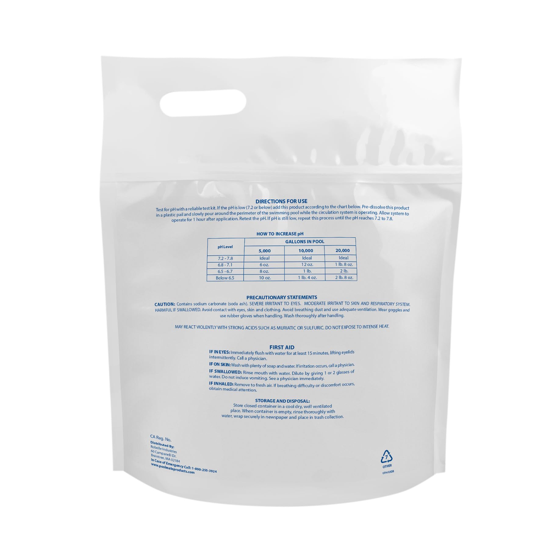 Pool Mate powder texture close-up highlighting fine granules for fast dissolution