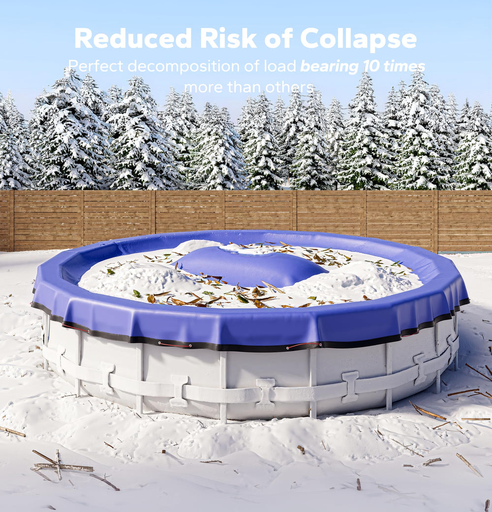 POOLHACKER PVC texture detail showing thick cold-resistant material benefit