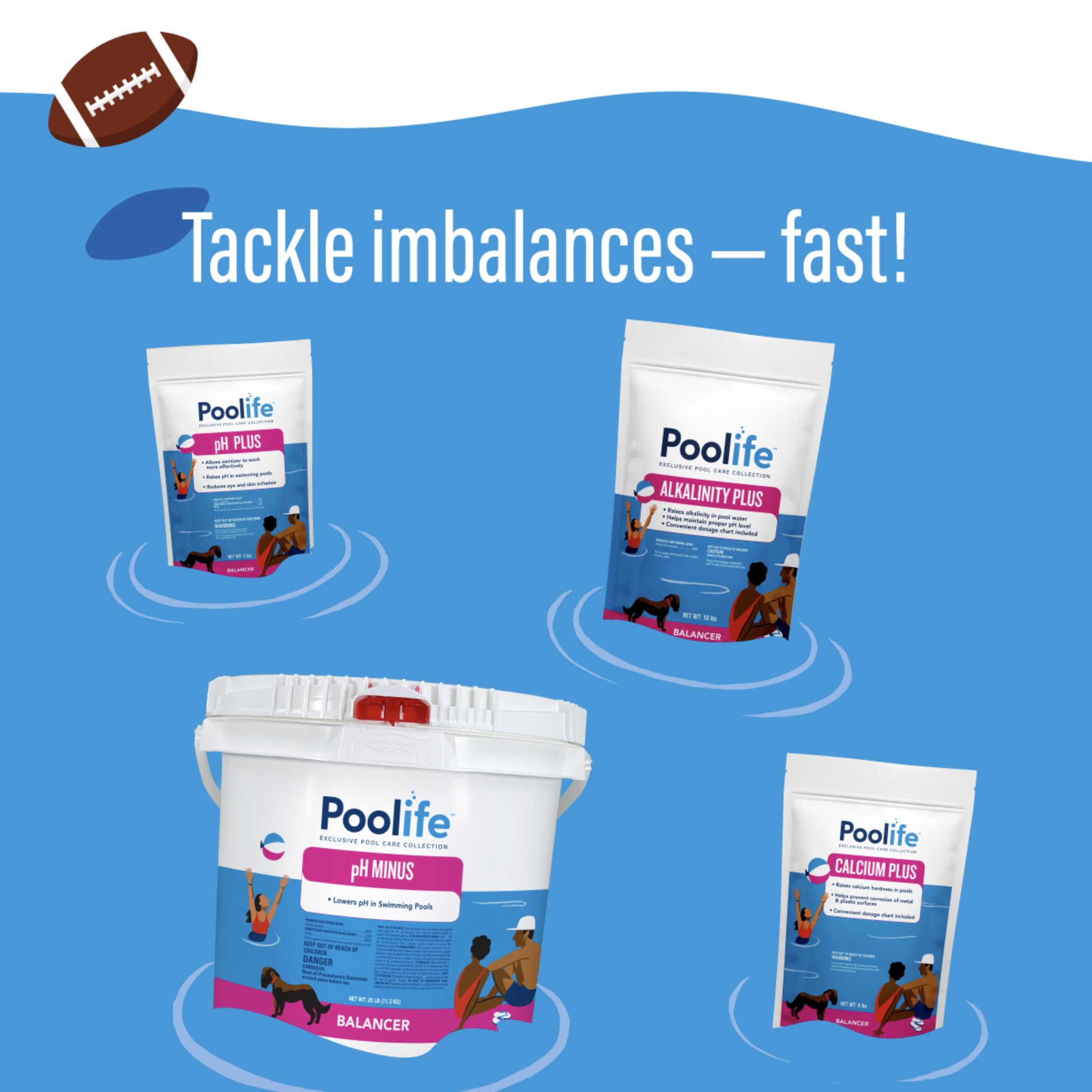 POOLIFE label detail with ingredients and dosing instructions for confident use