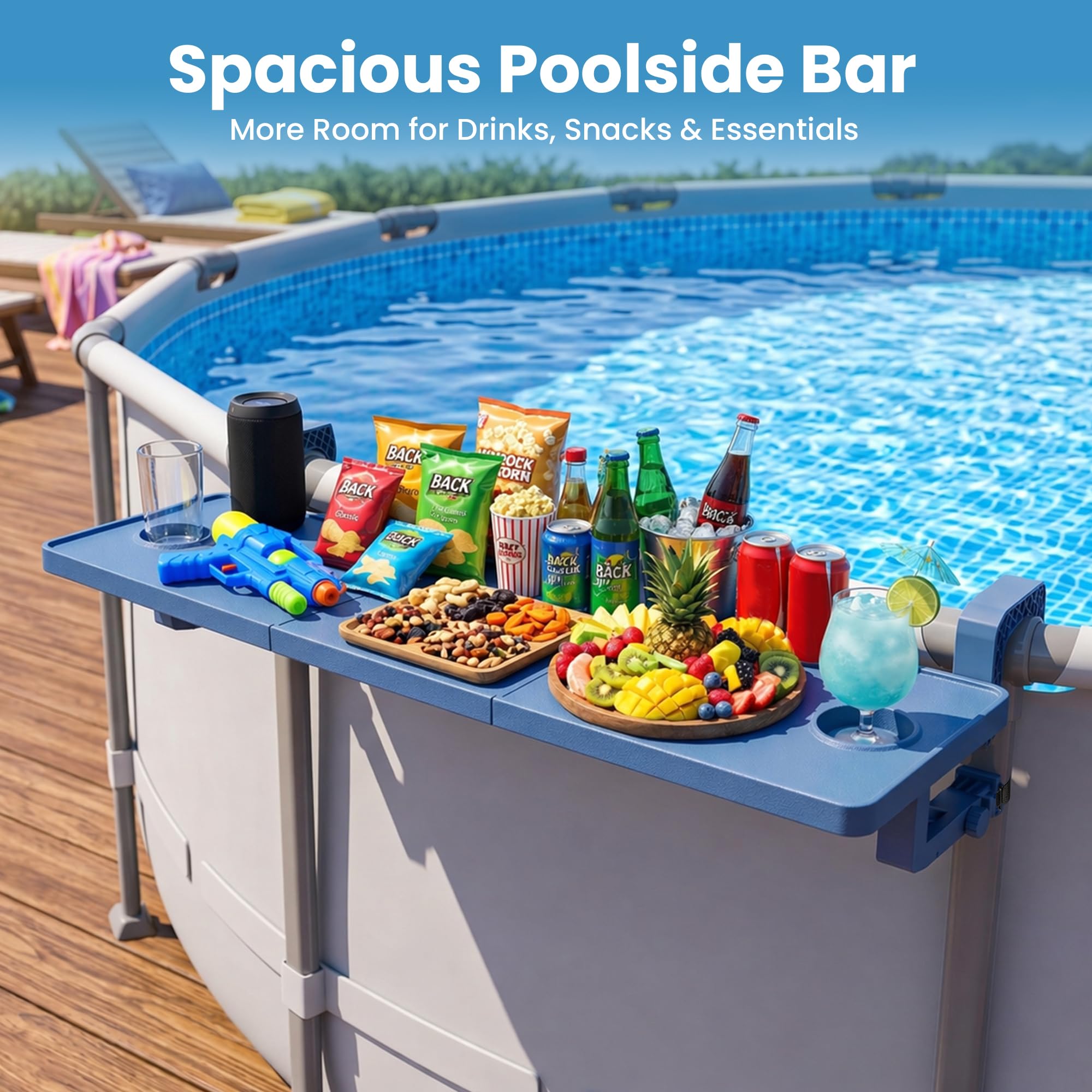 POOLJOYO disassembled for compact storage saving space when not in use