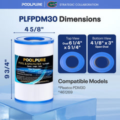 POOLPURE PDM30 bottom oval socket view showing stable connection benefit
