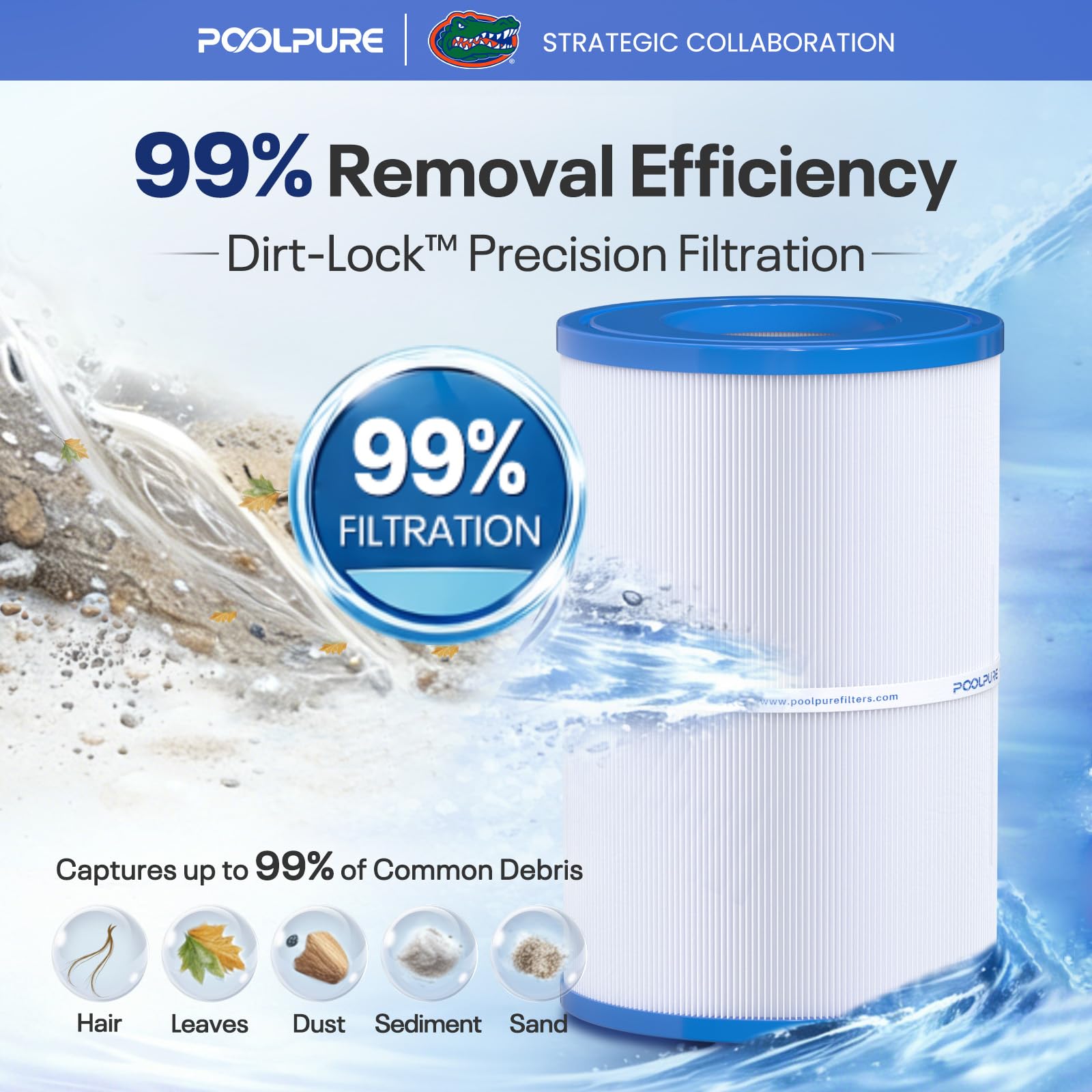 POOLPURE PDM30 installed in spa pump housing for consistent water clarity
