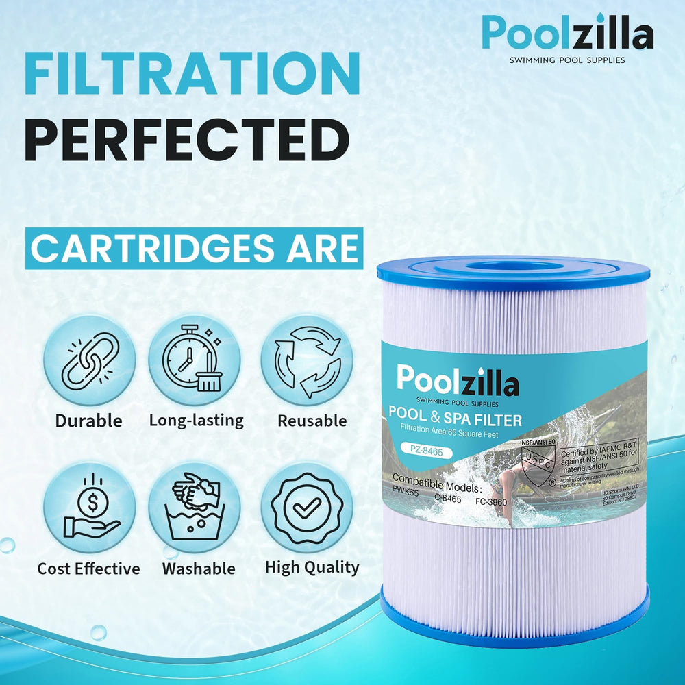 Poolzilla cartridge installed in spa housing improving water flow