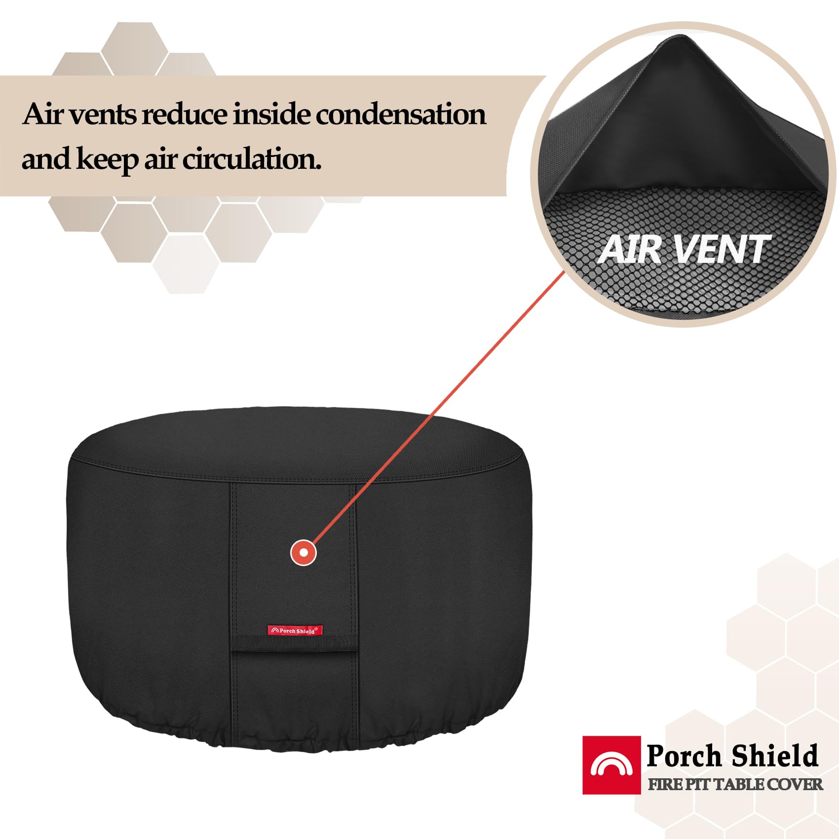 Porch Shield heavy-duty handles for easy installation and removal