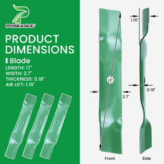 POSEAGLE 7-point star center hole ensuring precise John Deere fit