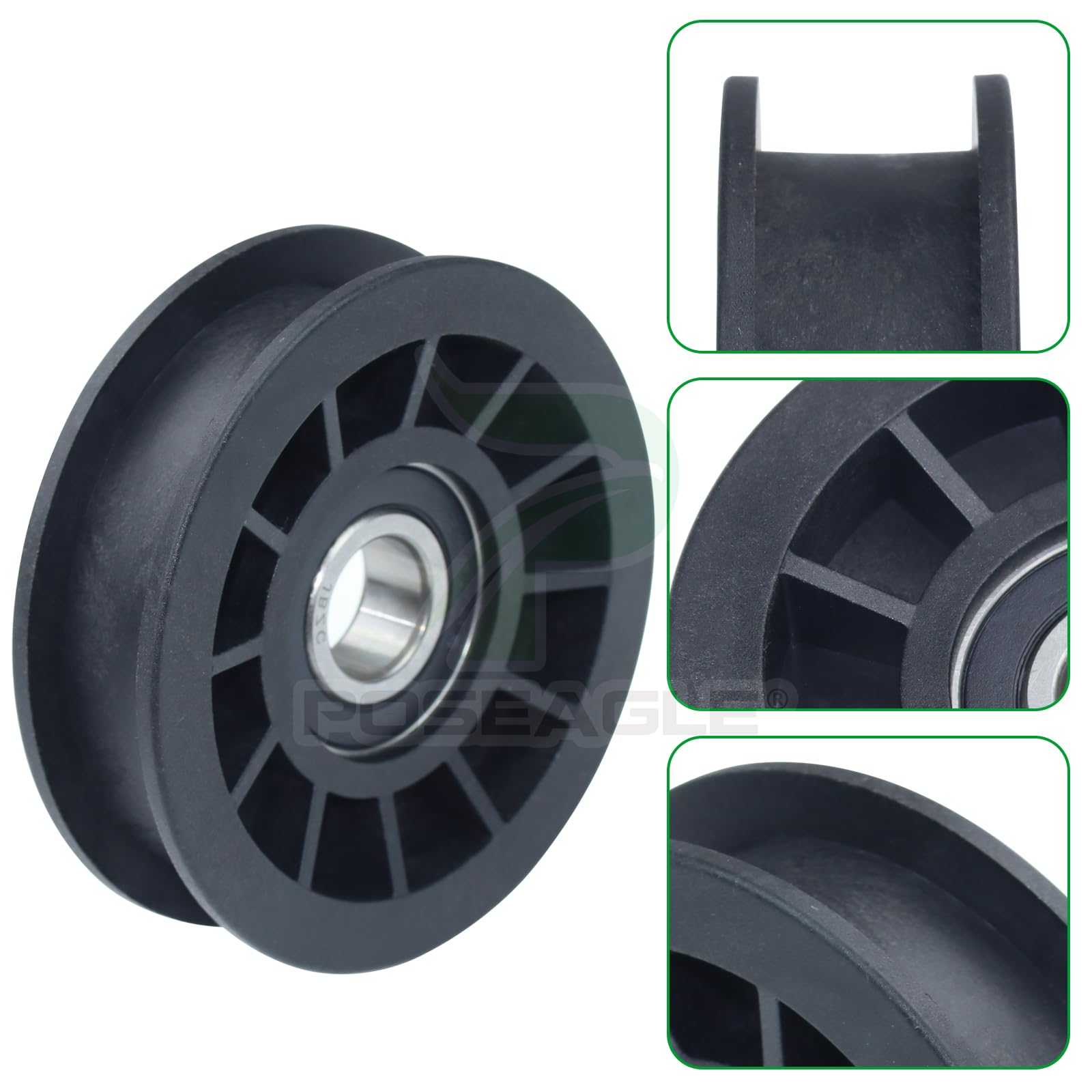 POSEAGLE GX20287 flat surface closeup showing accurate contact area to prevent belt wear