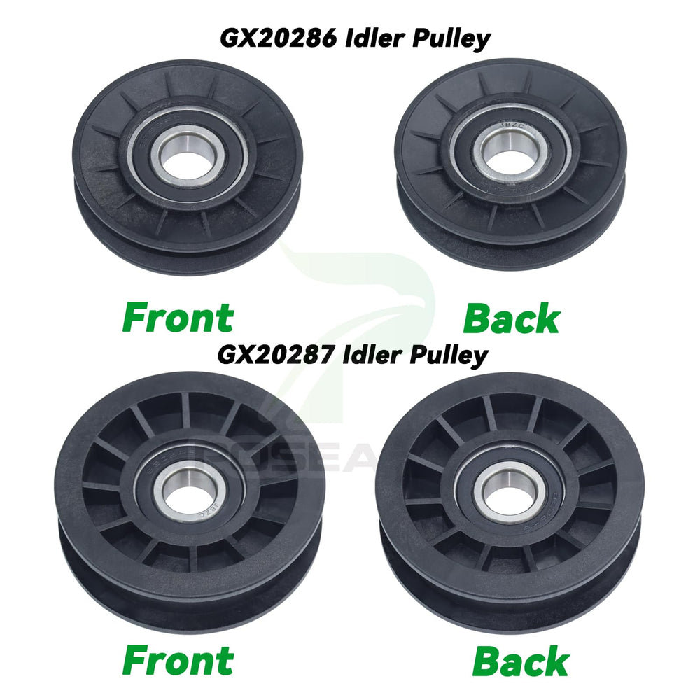 POSEAGLE pulleys and belt packaged together for easy replacement and complete repair