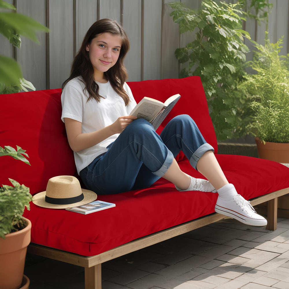 PRIMEPATIO cushion ties close-up secure pad to bench reliably