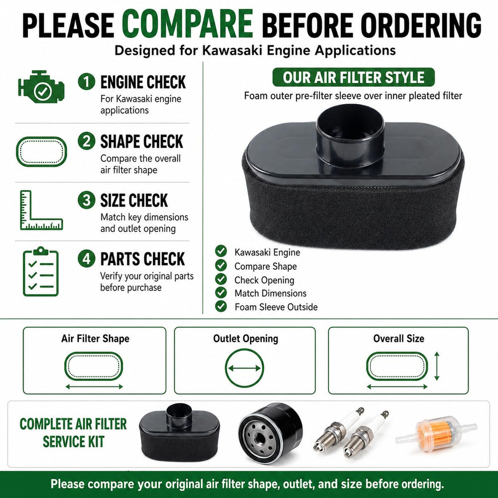 Pro Chaser tune up kit shown during mower maintenance to support quick DIY servicing