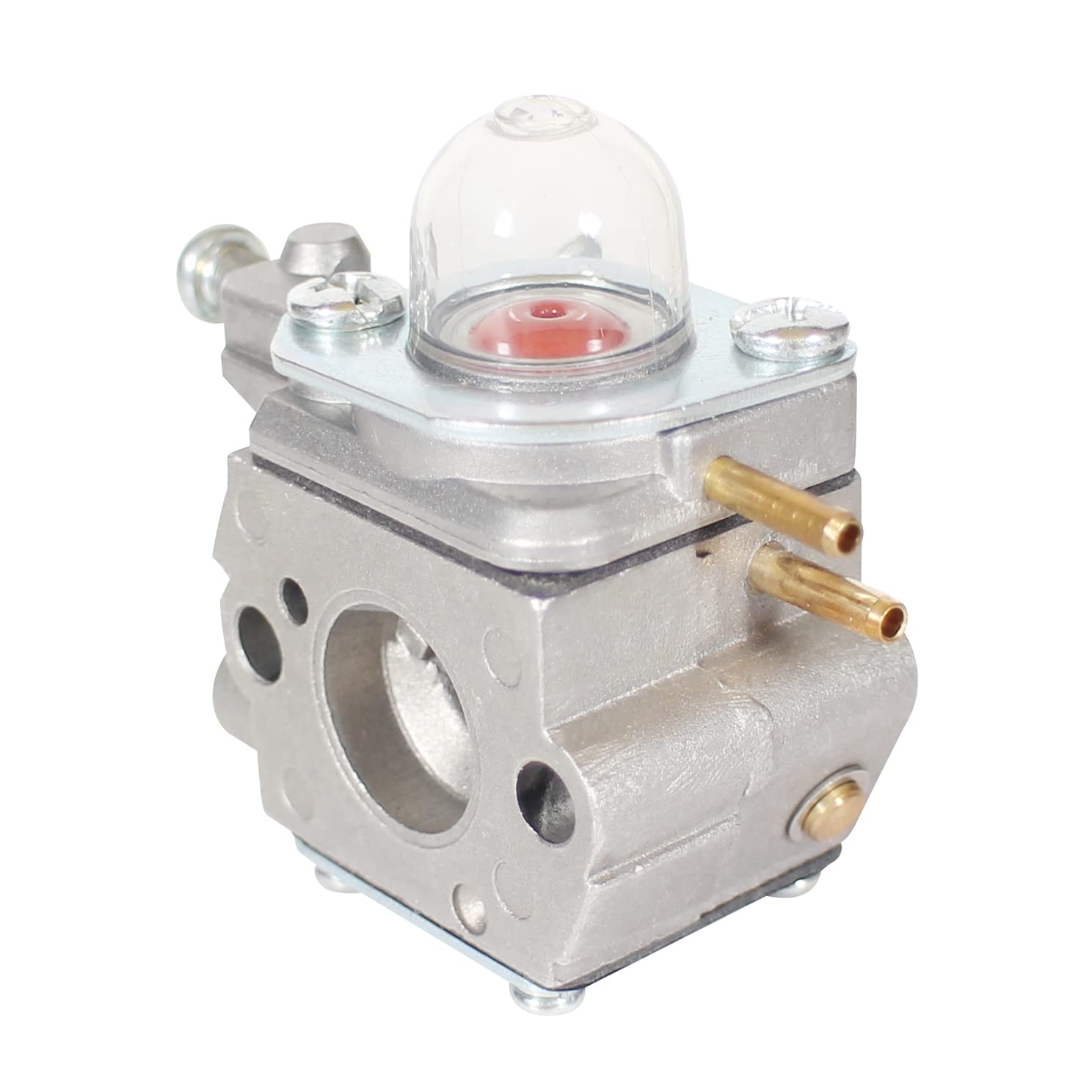 Pro Chaser carburetor in hand for size comparison showing compact durable design