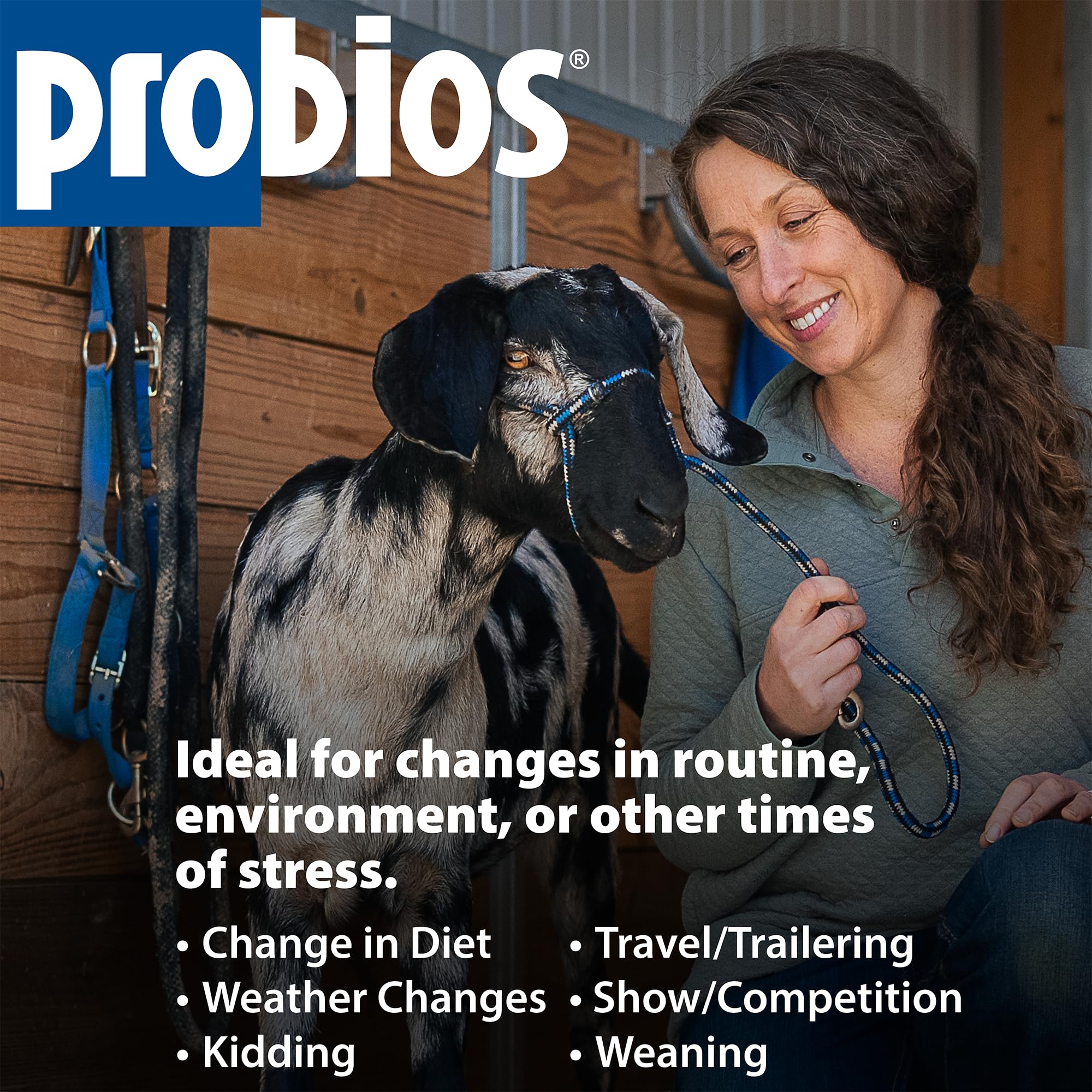 Probios tubes stored in barn kit showing convenience for herd care