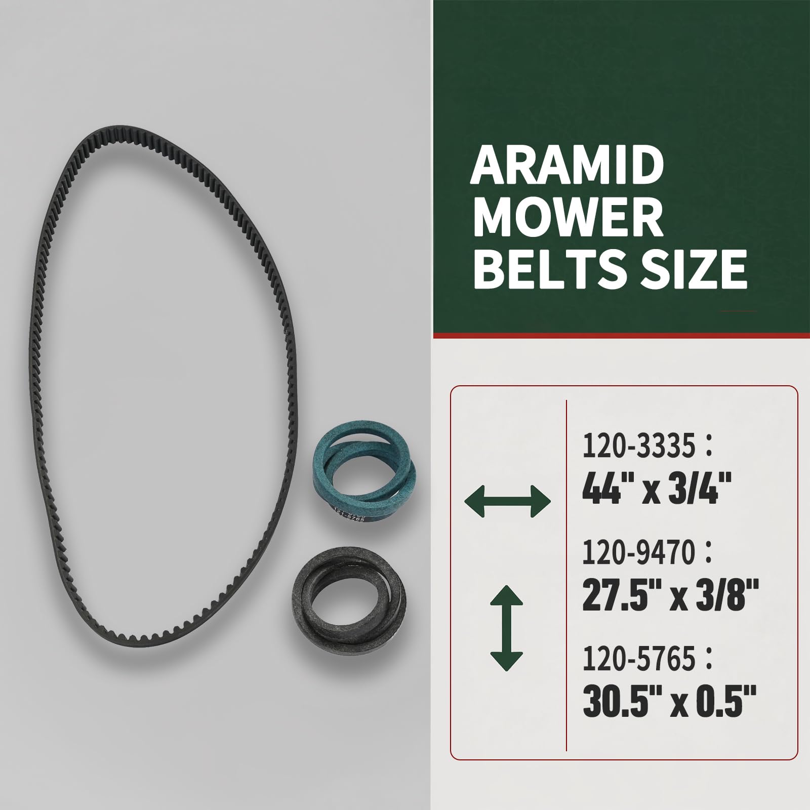 Promrmr traction drive belt close-up highlighting reinforced cords and durability