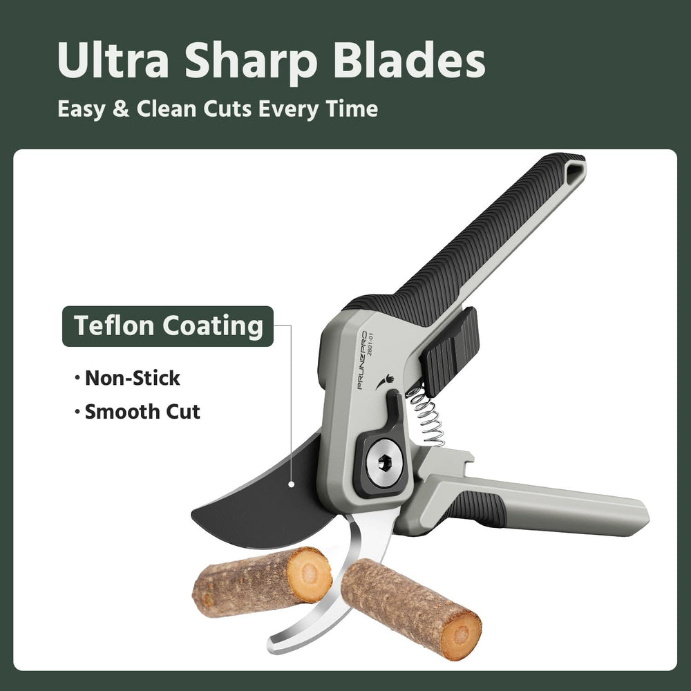 PrunePro close-up of 1.4031 stainless steel blade for precise clean cuts