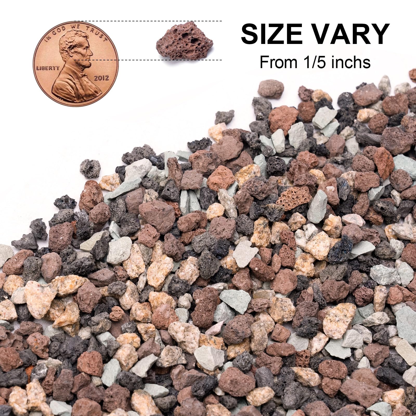 Pulovin close-up showing porous lava rock texture for aeration