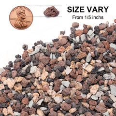 Pulovin close-up showing porous lava rock texture for aeration
