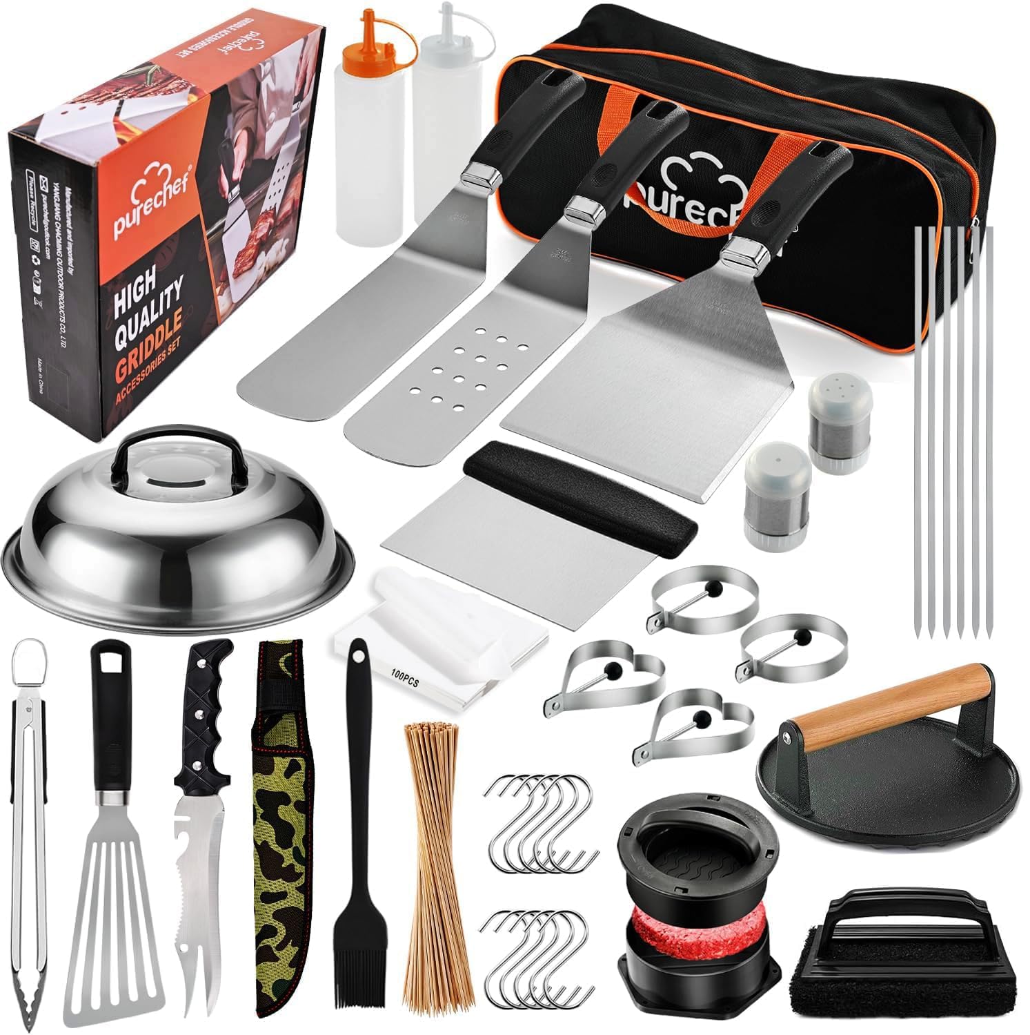 purechef front packaging showing full kit and storage bag for organized transport
