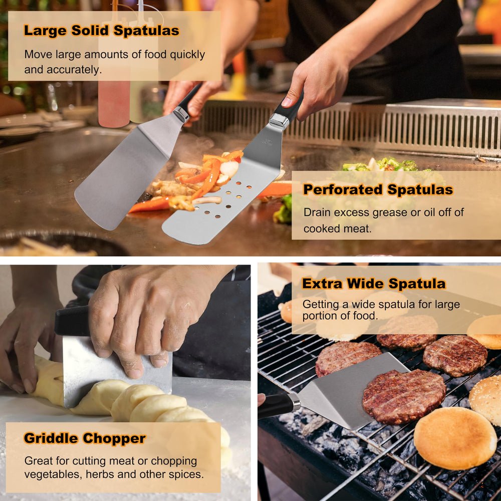 purechef bamboo and stainless skewers with parchment sheets for tidy prep