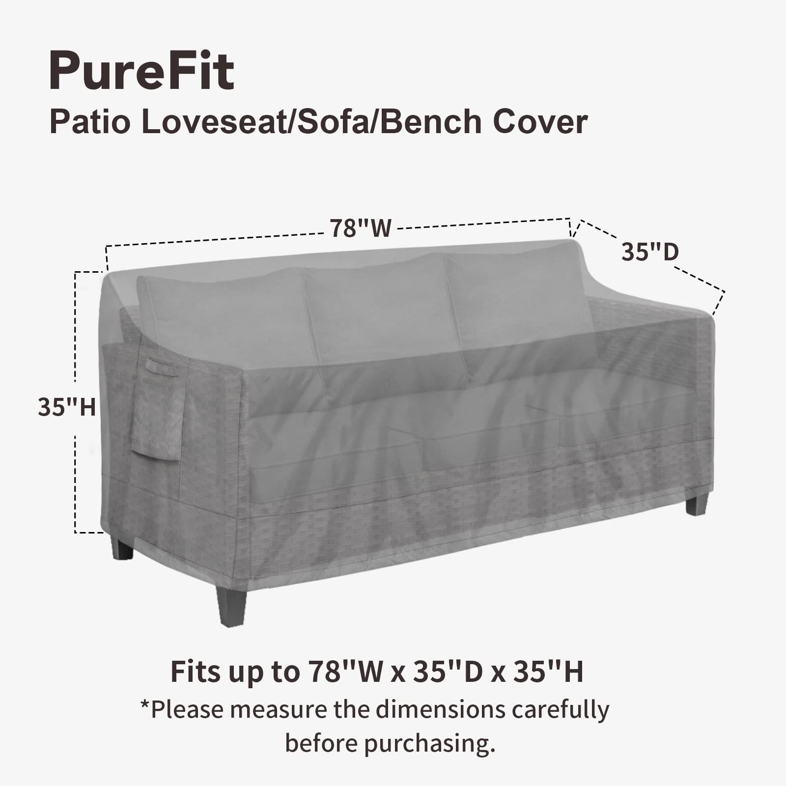 PureFit close-up of 500D oxford fabric texture highlighting durability