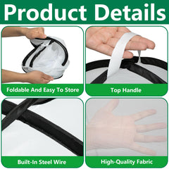 PURPLE STAR 1N top handle and steel wire frame for easy lifting and stability