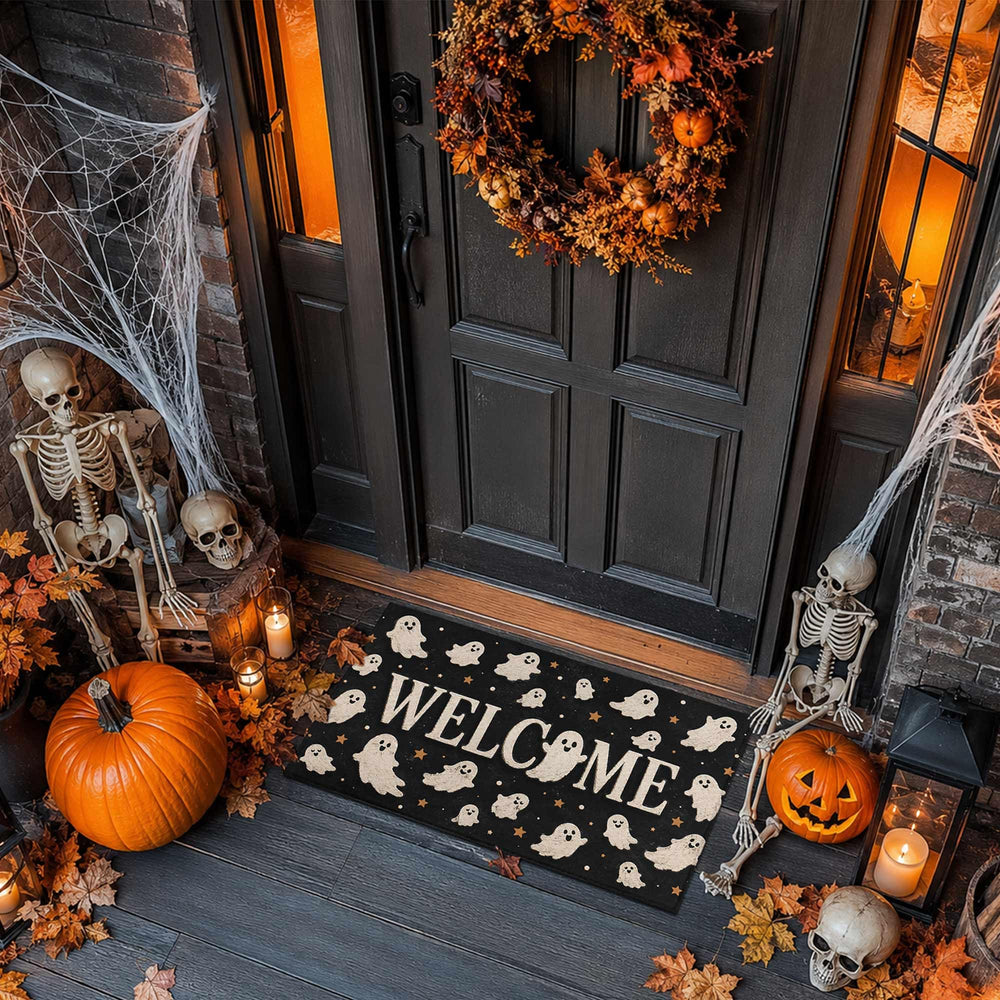 Putware on a porch in use welcoming guests with seasonal decor