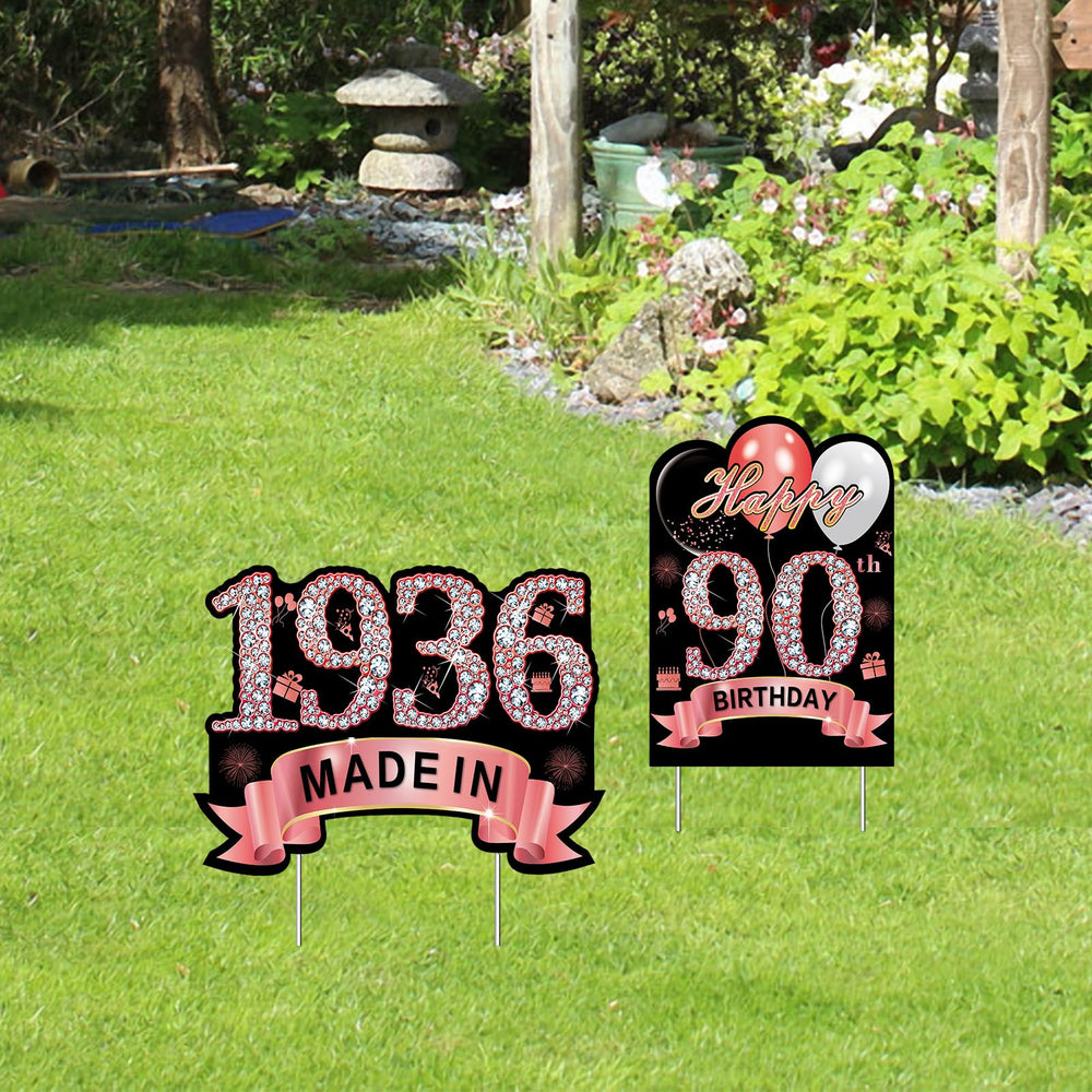 Puyruiv sign installed with stakes in ground for stable outdoor display