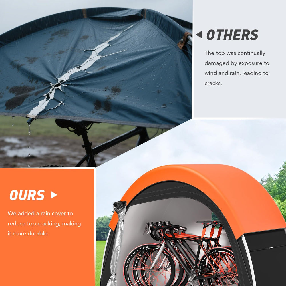 PZT interior with two bikes demonstrating secure, space-saving storage benefit