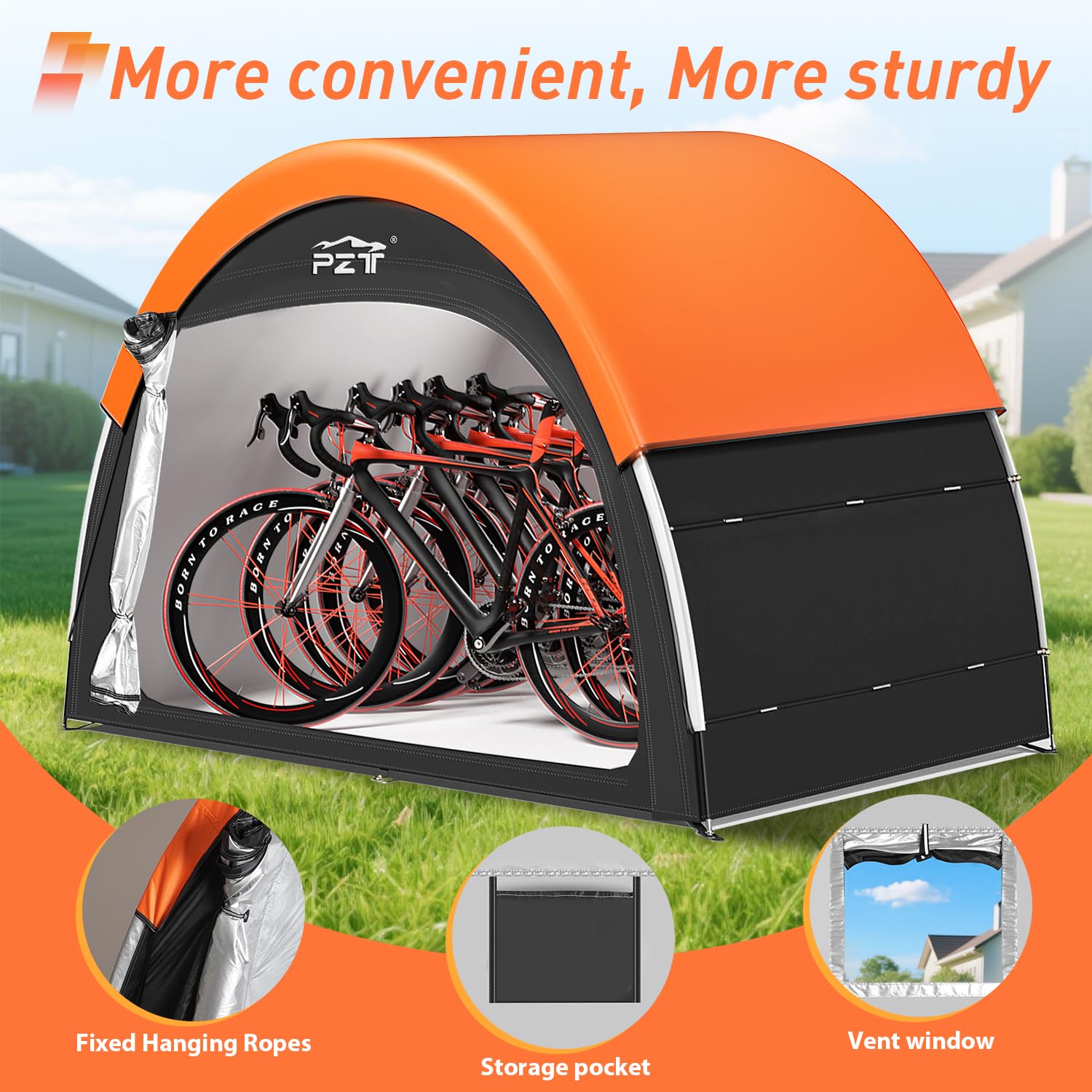 PZT ventilation window and pocket improving airflow and organization