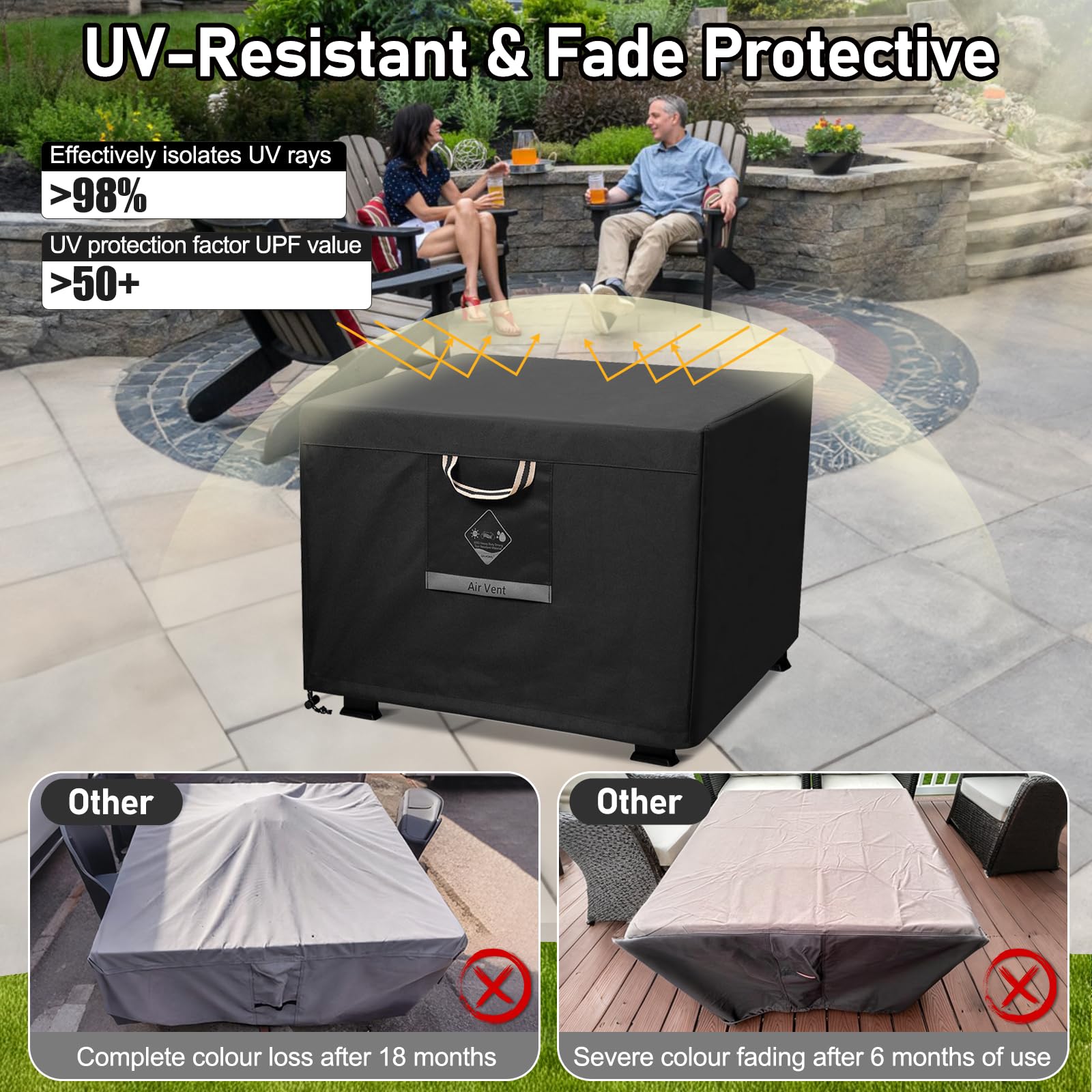 QH.HOME handle and drawstring close-up enabling easy removal and snug fit