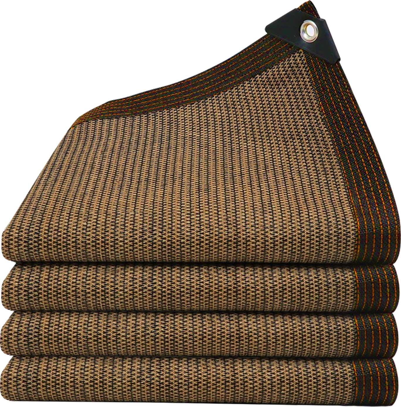 QHAIYYBF front view of 12x12ft shade cloth showing full coverage benefit