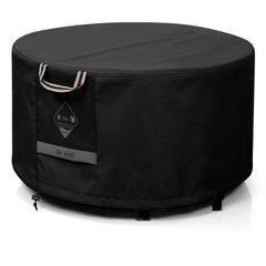 QH.HOME front view of 48 inch cover protecting a fire pit, weatherproof protection