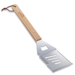 Qinshaine front view of full 4-in-1 spatula showing all functions and sturdy build