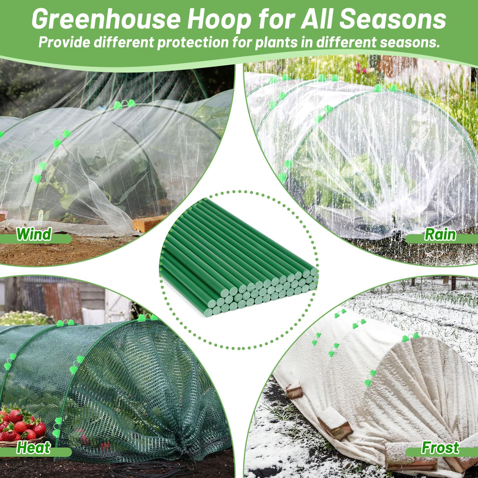 Qinzave pair of garden gloves and accessories for safer handling