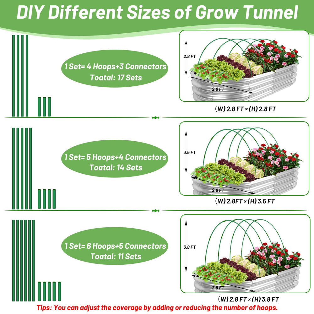 Qinzave grow tunnel in a backyard setting extending the growing season