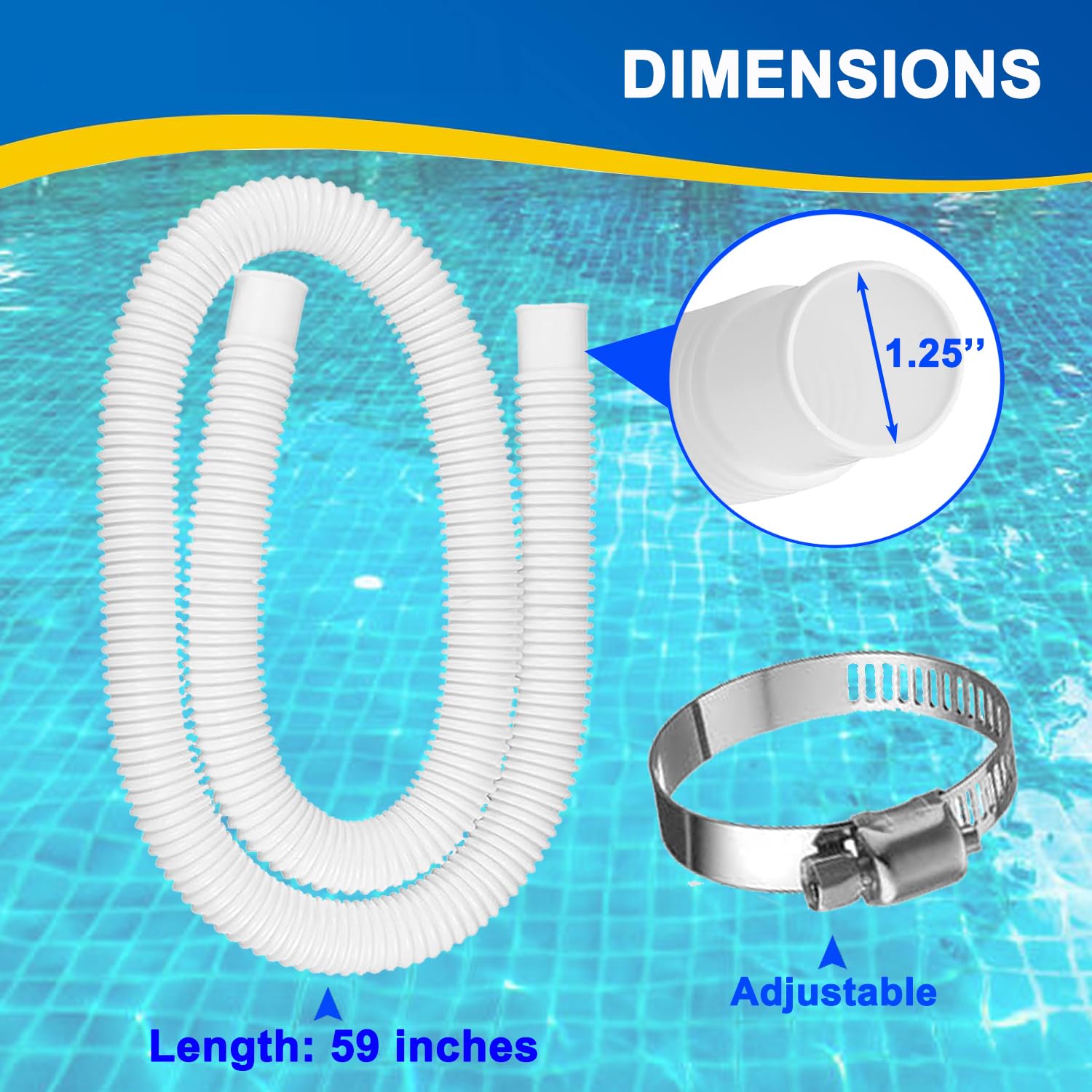 Qloby closeup of thick PVC hose texture highlighting durability and kink resistance benefit