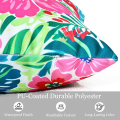QoBexim styled on outdoor sofa showing vibrant floral color boost