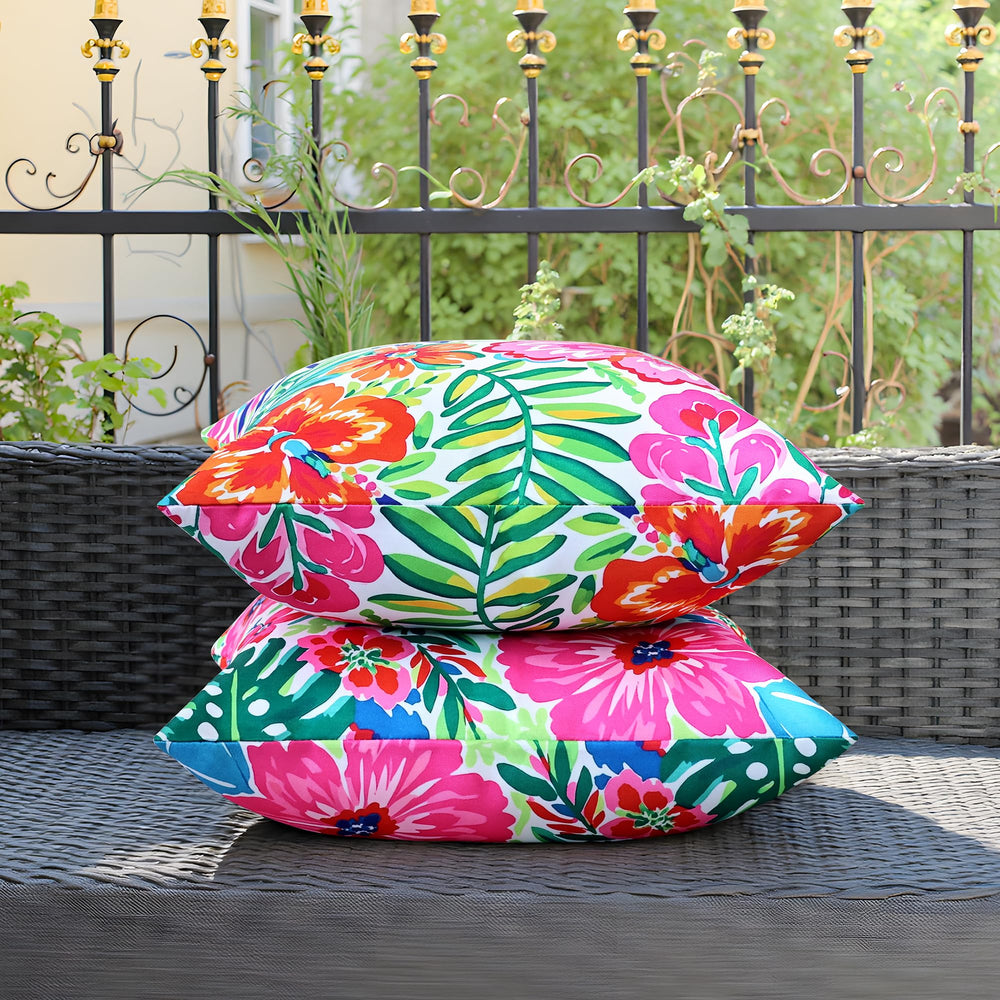 QoBexim 18x18 pillow laid on standard insert showing correct fit