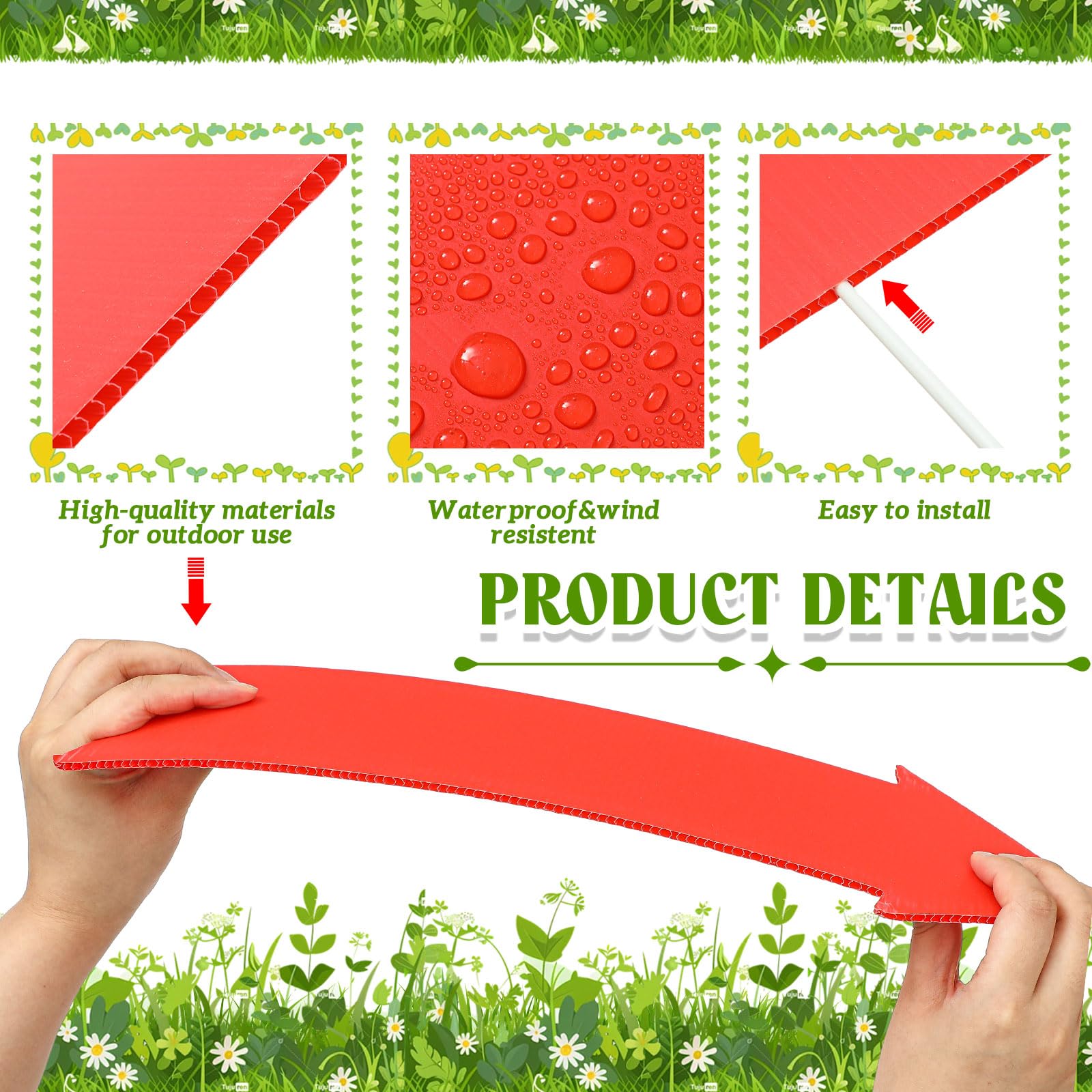 Queekay blank arrow sign with handwritten text demonstrating quick customization