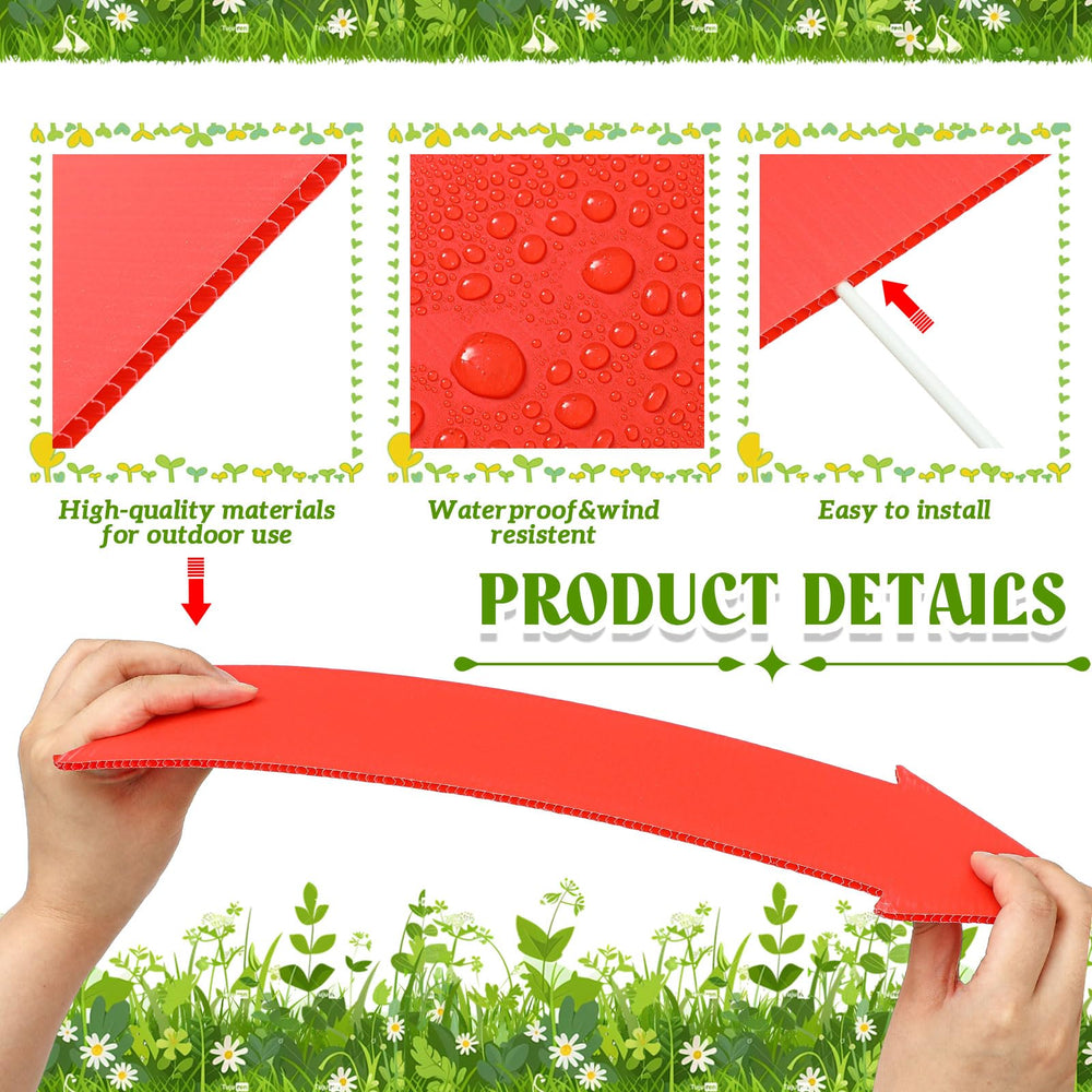 Queekay blank arrow sign with handwritten text demonstrating quick customization