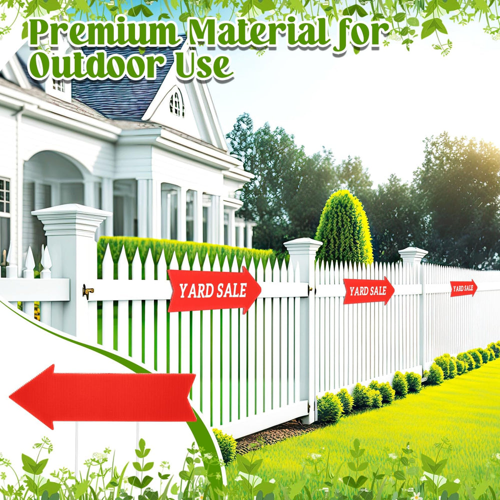 Queekay plastic stakes inserted into sign showing secure installation benefit