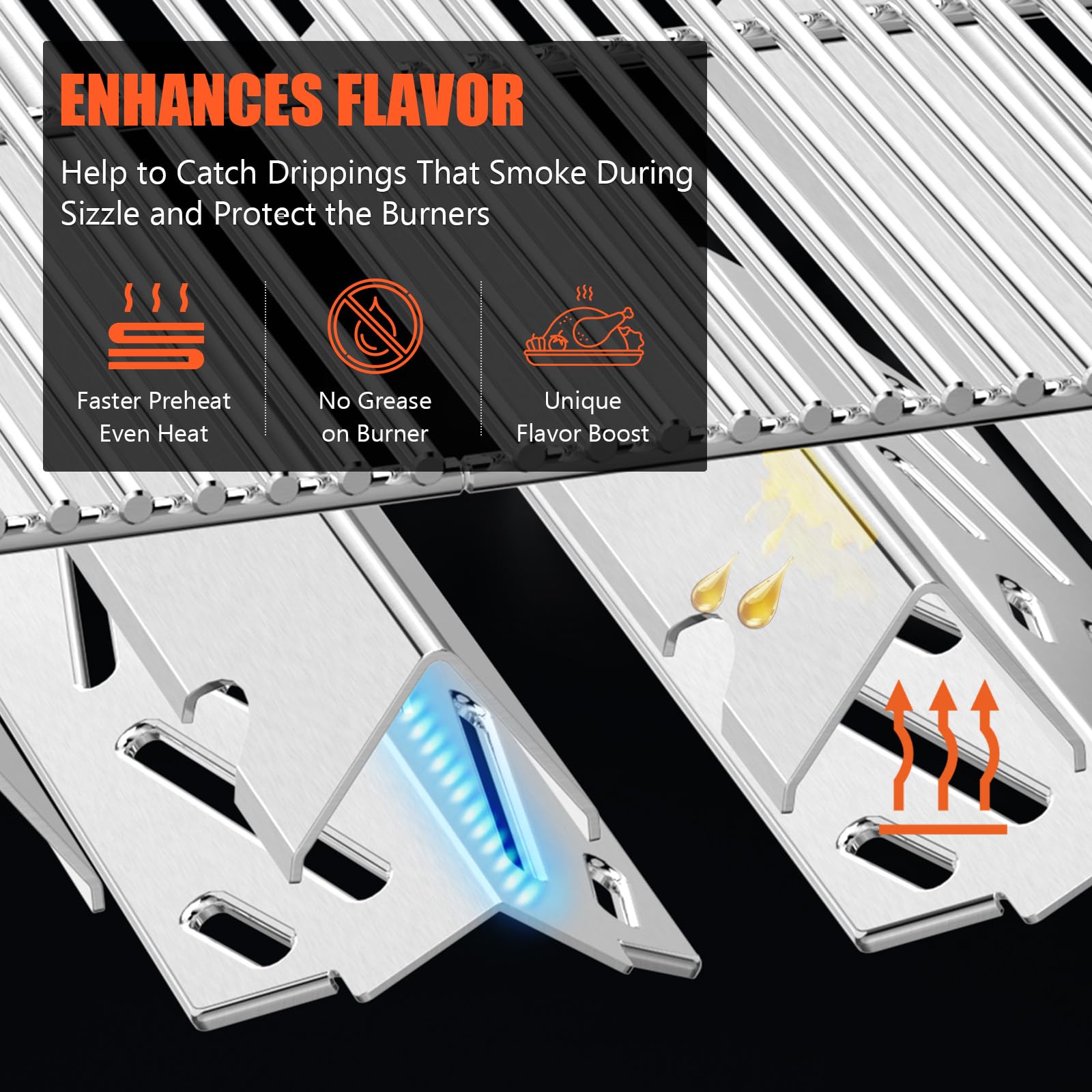 QuliMetal next to enameled plate showing longer-lasting upgrade advantage